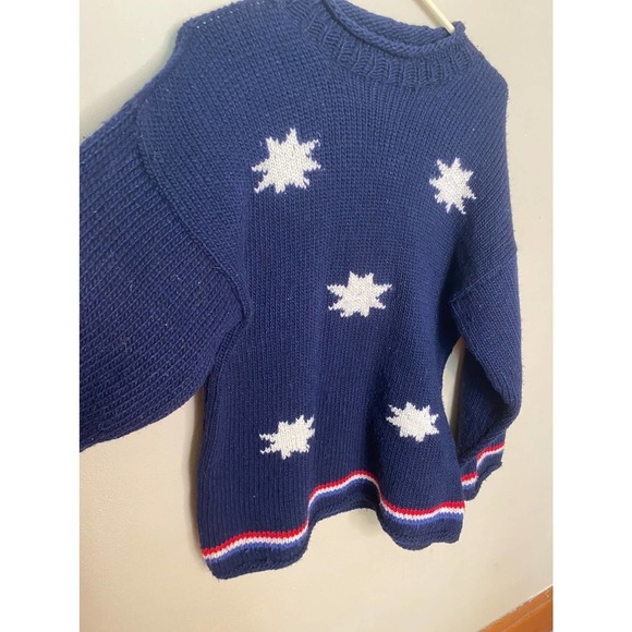 VINTAGE Wool American Classic Blue Sweater - Picture 10 of 10